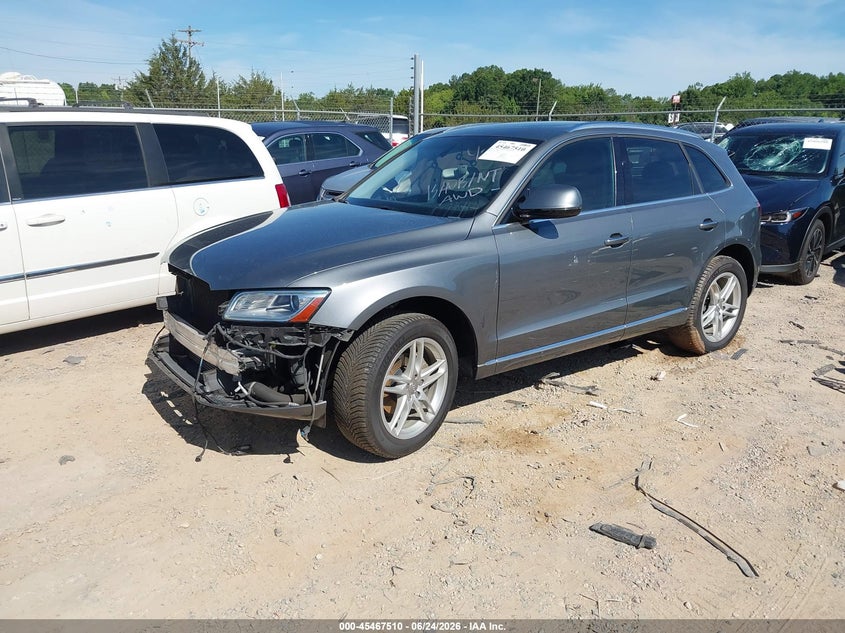 2016 Audi Q5 VIN WA1L2AFP0GA034875 IAAI salvage auction — FRONT END, Salvage (North Carolina), sold $1,650 on 2026-07-20 (photo 2)