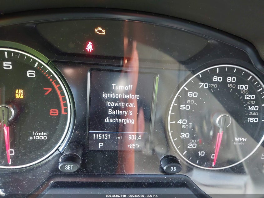 2016 Audi Q5 VIN WA1L2AFP0GA034875 IAAI salvage auction — FRONT END, Salvage (North Carolina), sold $1,650 on 2026-07-20 (photo 7)