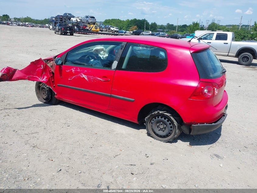2007 Volkswagen Rabbit VIN WVWBR71KX7W146677 IAAI salvage auction — FRONT END, Salvage (Pennsylvania), sold $225 on 2026-07-17 (photo 3)