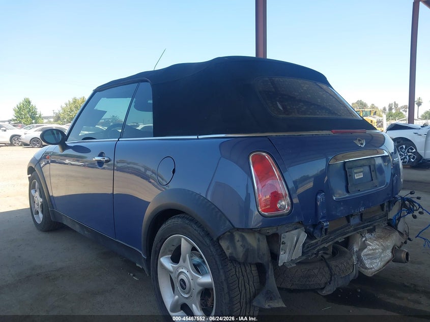 2005 Mini Cooper VIN WMWRF33585TG13360 IAAI salvage auction — REAR END, Salvage (California), sold $1,050 on 2026-07-14 (photo 3)