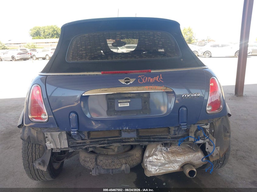 2005 Mini Cooper VIN WMWRF33585TG13360 IAAI salvage auction — REAR END, Salvage (California), sold $1,050 on 2026-07-14 (photo 6)
