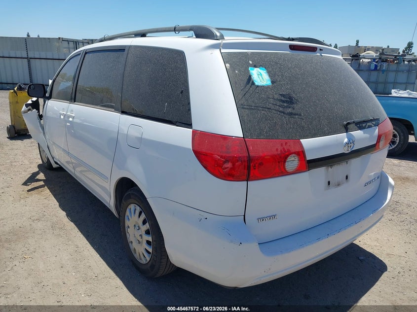 2007 Toyota Sienna VIN 5TDZK23C17S001751 IAAI salvage auction — FRONT END, Salvage (California), sold $375 on 2026-07-21 (photo 3)