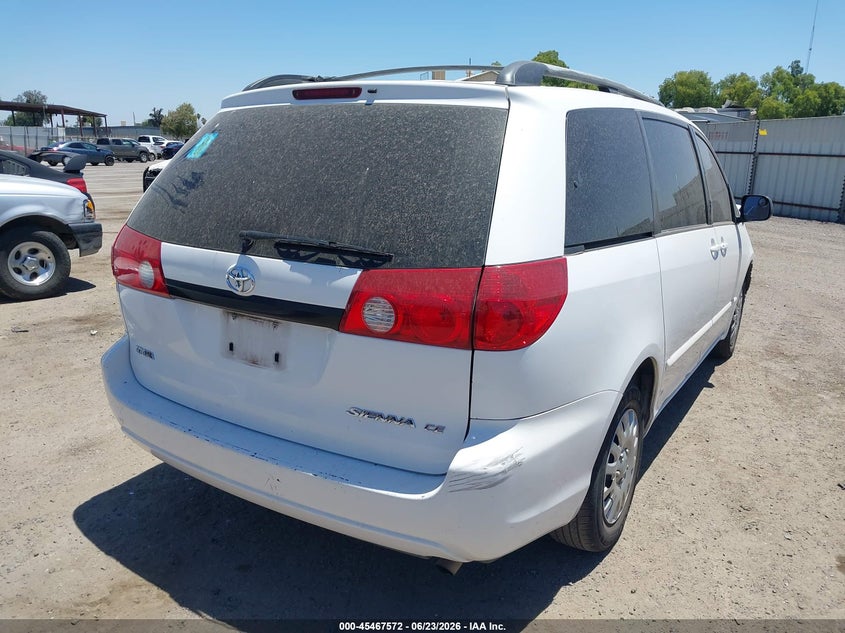 2007 Toyota Sienna VIN 5TDZK23C17S001751 IAAI salvage auction — FRONT END, Salvage (California), sold $375 on 2026-07-21 (photo 4)