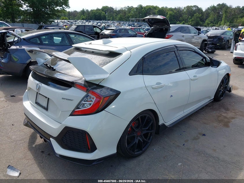 2019 Honda Civic VIN SHHFK7H47KU416974 IAAI salvage auction — LEFT REAR, Salvage Title, sold $3,650 on 2026-07-21 (photo 4)