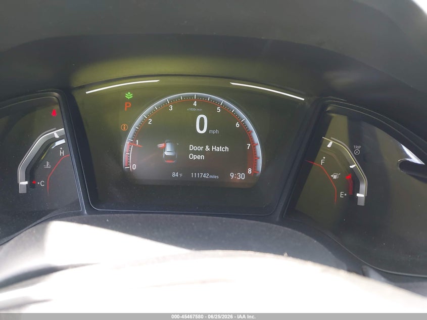 2019 Honda Civic VIN SHHFK7H47KU416974 IAAI salvage auction — LEFT REAR, Salvage Title, sold $3,650 on 2026-07-21 (photo 7)