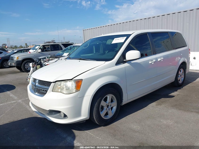 2012 Dodge VIN 2C4RDGDG7CR111067 IAAI salvage auction — NORMAL WEAR, Clear - Dealer Only (California), sold $300 on 2026-07-09 (photo 2)