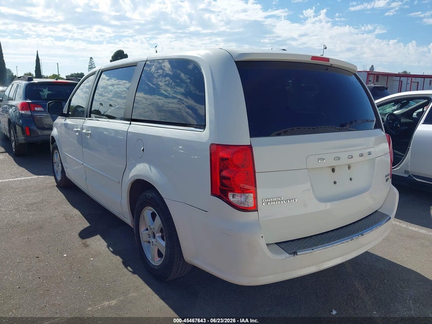 2012 Dodge VIN 2C4RDGDG7CR111067 IAAI salvage auction — NORMAL WEAR, Clear - Dealer Only (California), sold $300 on 2026-07-09 (photo 3)