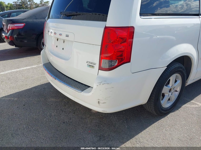 2012 Dodge VIN 2C4RDGDG7CR111067 IAAI salvage auction — NORMAL WEAR, Clear - Dealer Only (California), sold $300 on 2026-07-09 (photo 6)