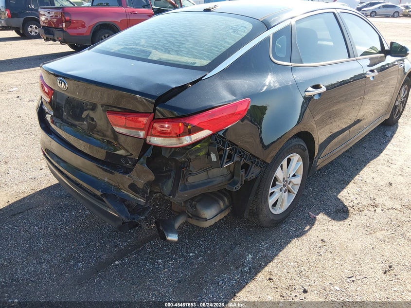 2016 Kia Optima VIN 5XXGT4L32GG102671 IAAI salvage auction — REAR END, Rebuildable (Florida), sold $925 on 2026-07-07 (photo 6)