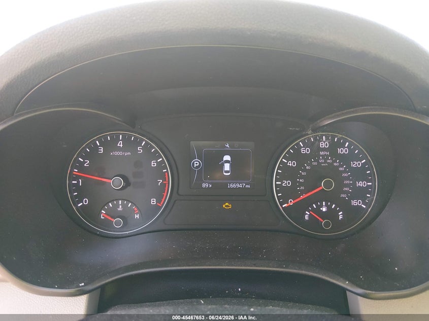 2016 Kia Optima VIN 5XXGT4L32GG102671 IAAI salvage auction — REAR END, Rebuildable (Florida), sold $925 on 2026-07-07 (photo 7)