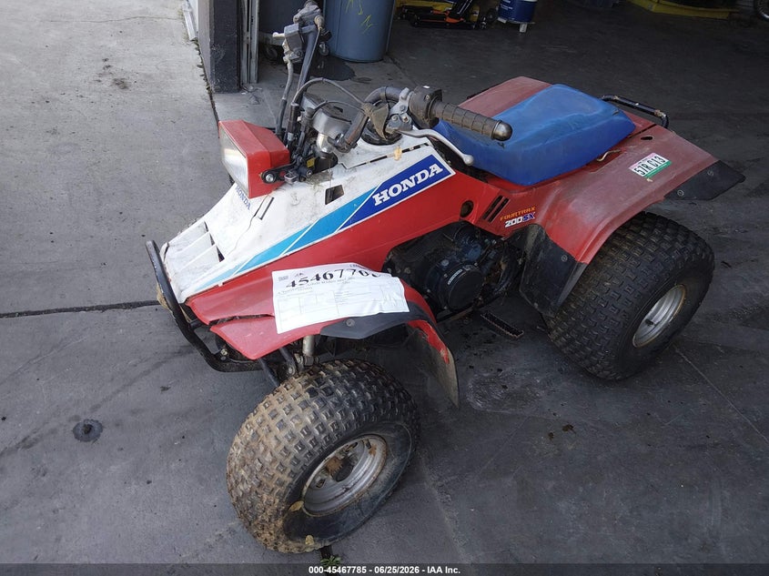 1986 Honda Trx200 VIN JH3TE0302GK063337 IAAI salvage auction — NORMAL WEAR, Clear - Dealer Only (California), sold $50 on 2026-07-08 (photo 2)