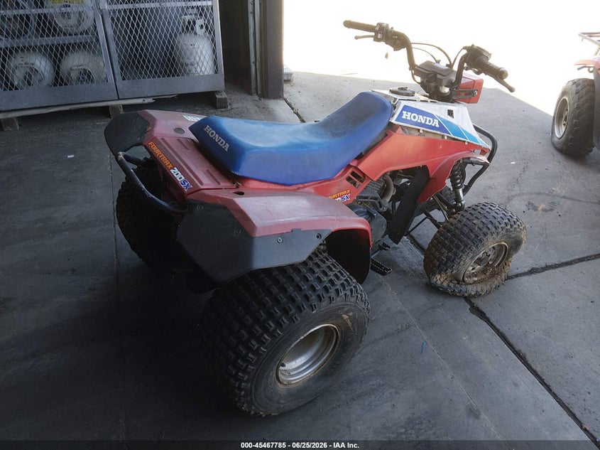 1986 Honda Trx200 VIN JH3TE0302GK063337 IAAI salvage auction — NORMAL WEAR, Clear - Dealer Only (California), sold $50 on 2026-07-08 (photo 4)