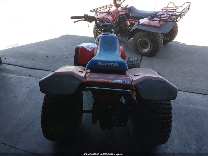 1986 Honda Trx200 VIN JH3TE0302GK063337 IAAI salvage auction — NORMAL WEAR, Clear - Dealer Only (California), sold $50 on 2026-07-08 (photo 6)