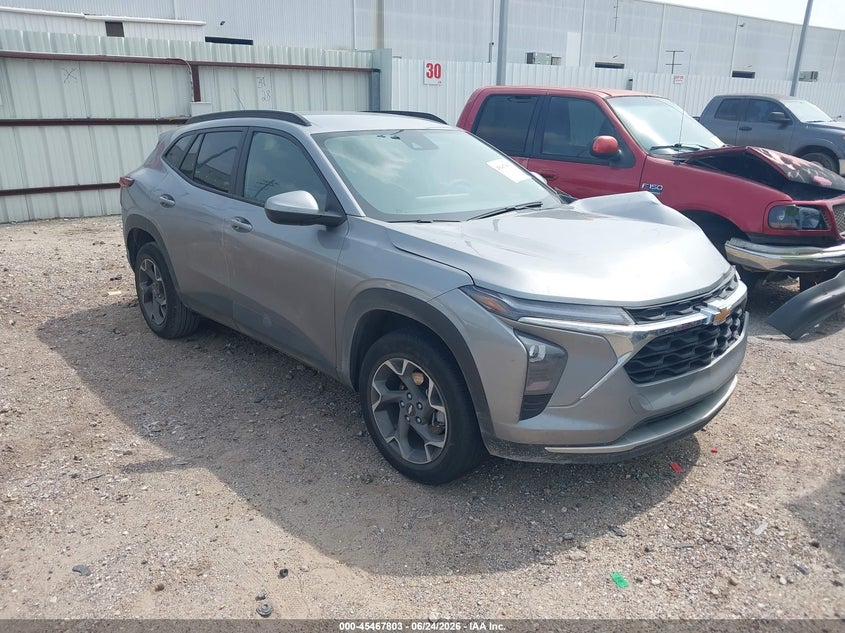 2026 Chevrolet Trax VIN KL77LHEP2TC022026 IAAI salvage auction — LEFT FRONT, Enterprise Vehicles Clear Only (Florida), sold $6,950 on 2026-07-16 (photo 1)