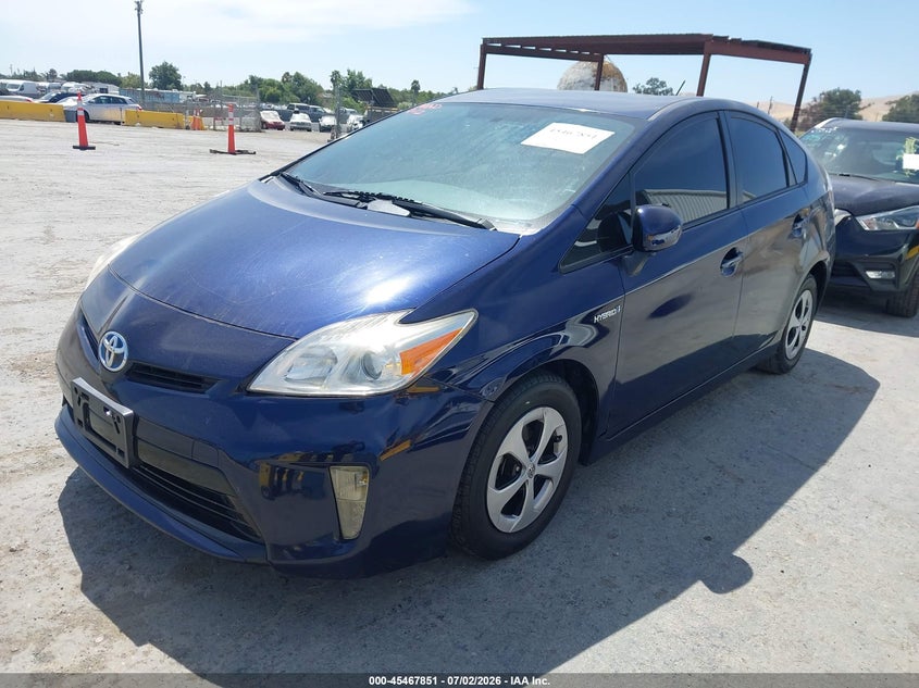 2012 Toyota Prius VIN JTDKN3DU1C1614434 IAAI salvage auction — THEFT, Salvage (California), sold $1,650 on 2026-07-09 (photo 2)