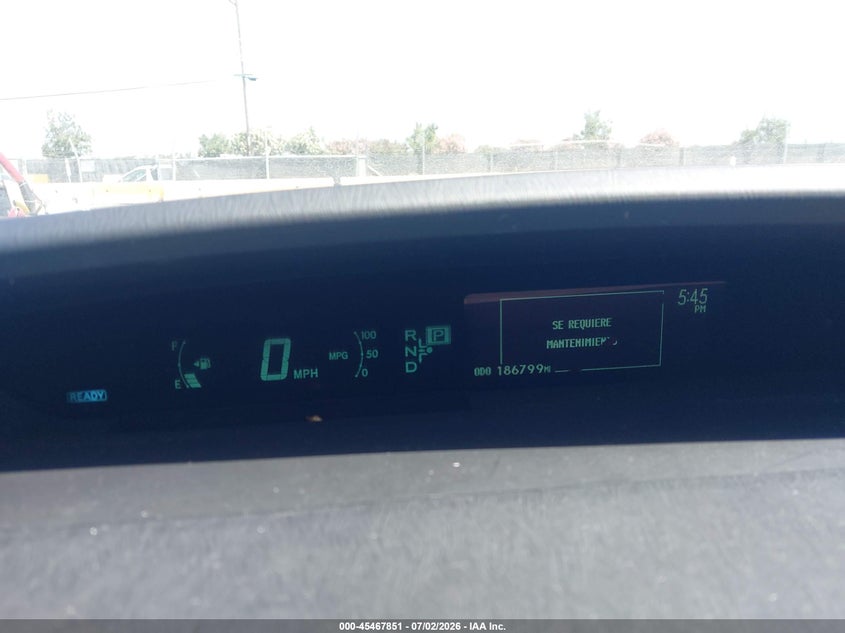 2012 Toyota Prius VIN JTDKN3DU1C1614434 IAAI salvage auction — THEFT, Salvage (California), sold $1,650 on 2026-07-09 (photo 7)