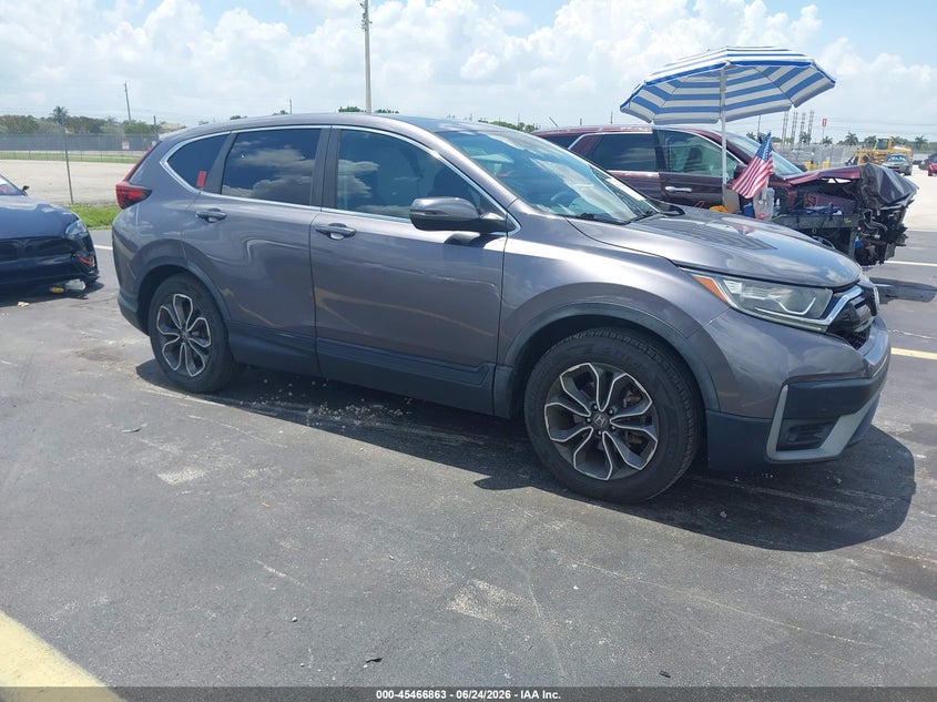 2020 Honda Cr-v VIN 7FARW1H59LE027980 IAAI salvage auction — LEFT SIDE, Rebuildable (Florida), sold $7,800 on 2026-07-30 (photo 1)