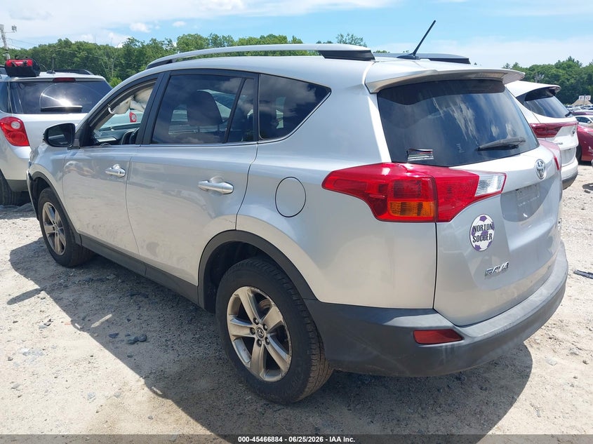 2015 Toyota Rav 4 VIN JTMRFREV2FJ035110 IAAI salvage auction — FRONT END, Clear (Massachusetts), sold $4,950 on 2026-07-07 (photo 3)