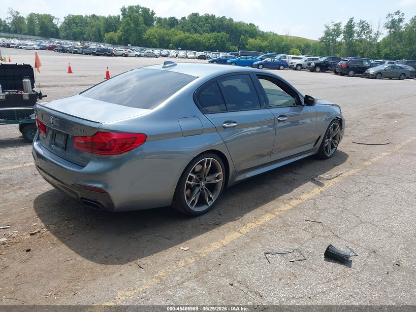 2018 BMW 5er VIN WBAJB9C5XJB036193 IAAI salvage auction — FRONT END, Clear (Michigan), sold $11,100 on 2026-07-27 (photo 4)