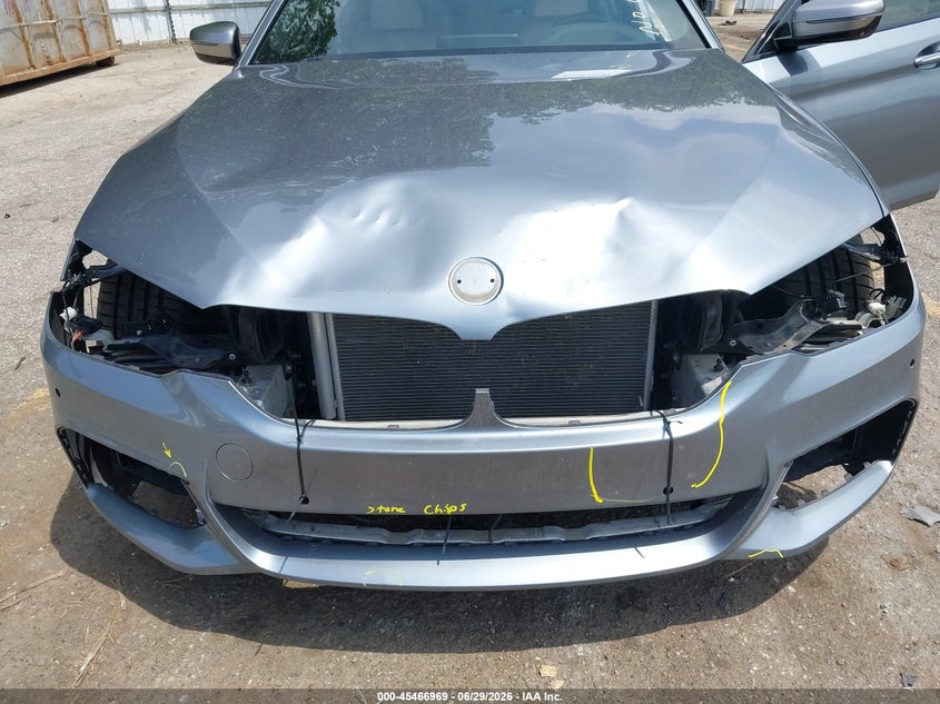 2018 BMW 5er VIN WBAJB9C5XJB036193 IAAI salvage auction — FRONT END, Clear (Michigan), sold $11,100 on 2026-07-27 (photo 6)