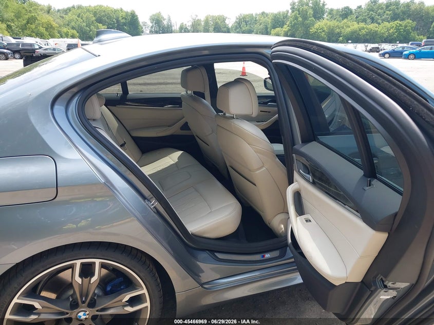 2018 BMW 5er VIN WBAJB9C5XJB036193 IAAI salvage auction — FRONT END, Clear (Michigan), sold $11,100 on 2026-07-27 (photo 8)