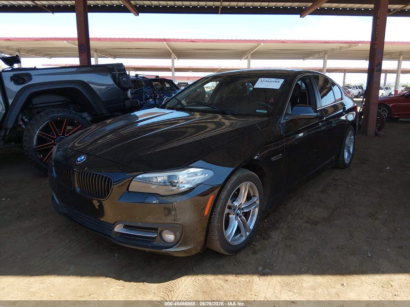 2015 BMW 5er VIN WBA5A5C55FD522953 IAAI salvage auction — REAR END, Salvage (Arizona), sold $3,300 on 2026-07-14 (photo 2)