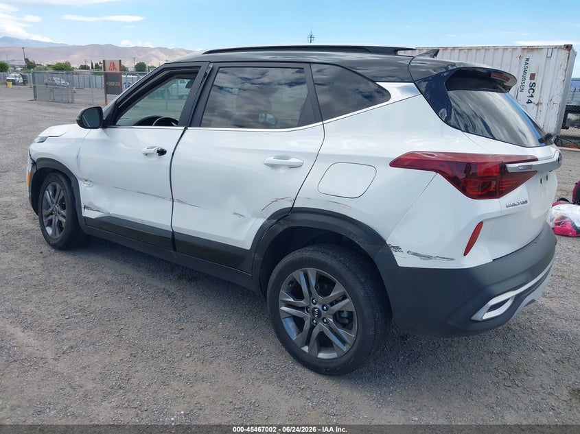 2021 Kia Seltos VIN KNDEU2AA7M7205471 IAAI salvage auction — SIDE, Salvage (California), sold $3,125 on 2026-07-17 (photo 3)
