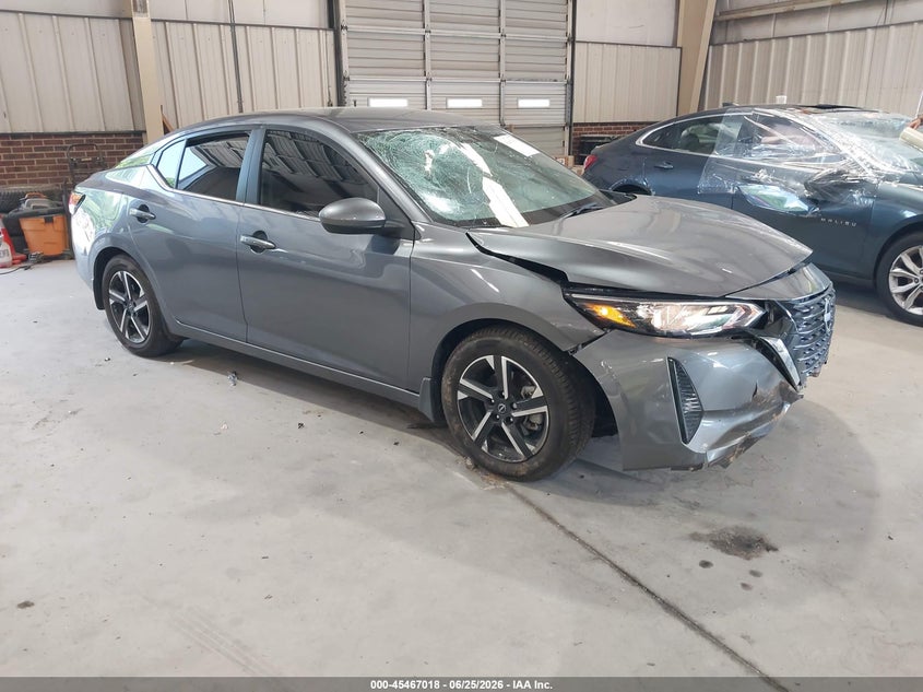 2025 Nissan Sentra VIN 3N1AB8CV8SY348967 IAAI salvage auction — FRONT END, Salvage (North Carolina), sold $3,650 on 2026-08-01 (photo 1)