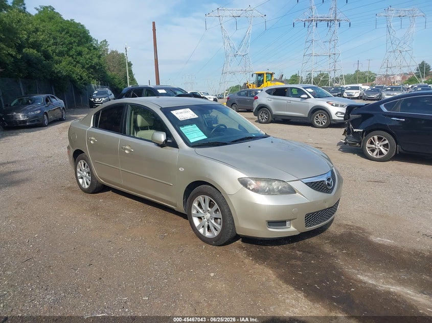 2007 Mazda 3 VIN JM1BK12FX71711493 IAAI salvage auction — SIDE, Salvage (Idaho), sold $375 on 2026-07-31 (photo 1)