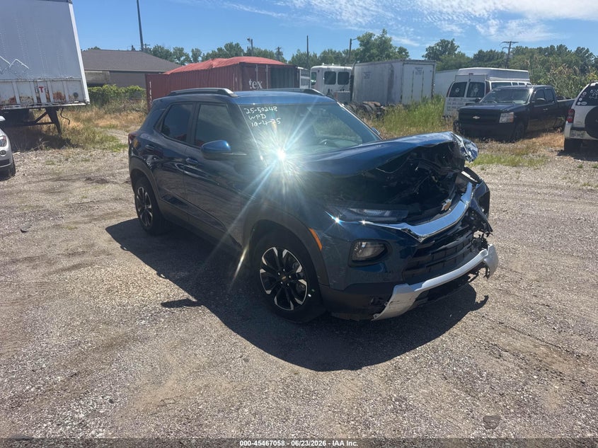 2021 Chevrolet Trailblazer VIN KL79MPS28MB130599 IAAI salvage auction — FRONT END, Salvage (Ohio), sold $1,575 on 2026-07-07 (photo 1)