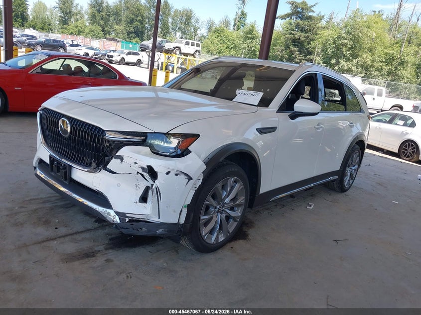 2024 Mazda Cx-90 VIN JM3KKDHD3R1165363 IAAI salvage auction — RIGHT REAR, Bill Of Sale (Washington), sold $8,450 on 2026-07-20 (photo 2)