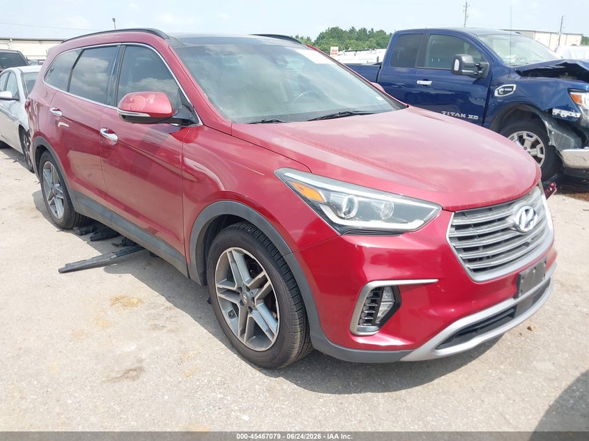 2017 Hyundai Santa fe VIN KM8SR4HF8HU229430 IAAI salvage auction — LEFT FRONT, Salvage (Texas), sold $3,050 on 2026-07-29 (photo 1)