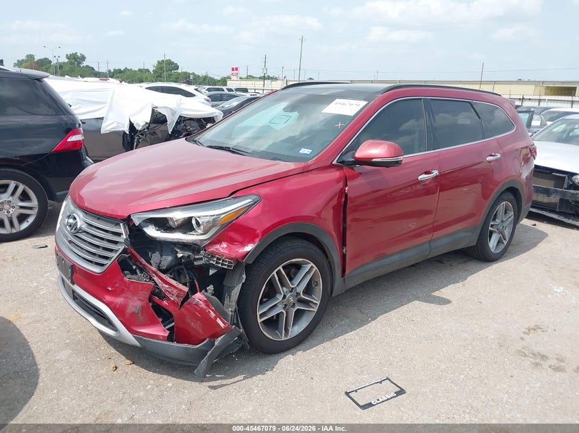 2017 Hyundai Santa fe VIN KM8SR4HF8HU229430 IAAI salvage auction — LEFT FRONT, Salvage (Texas), sold $3,050 on 2026-07-29 (photo 2)