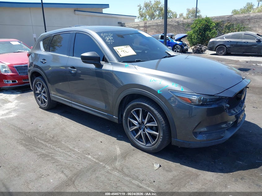 2018 Mazda Cx-5 VIN JM3KFADMXJ0369046 IAAI salvage auction — FRONT & REAR, Salvage Title, sold $4,300 on 2026-07-17 (photo 1)