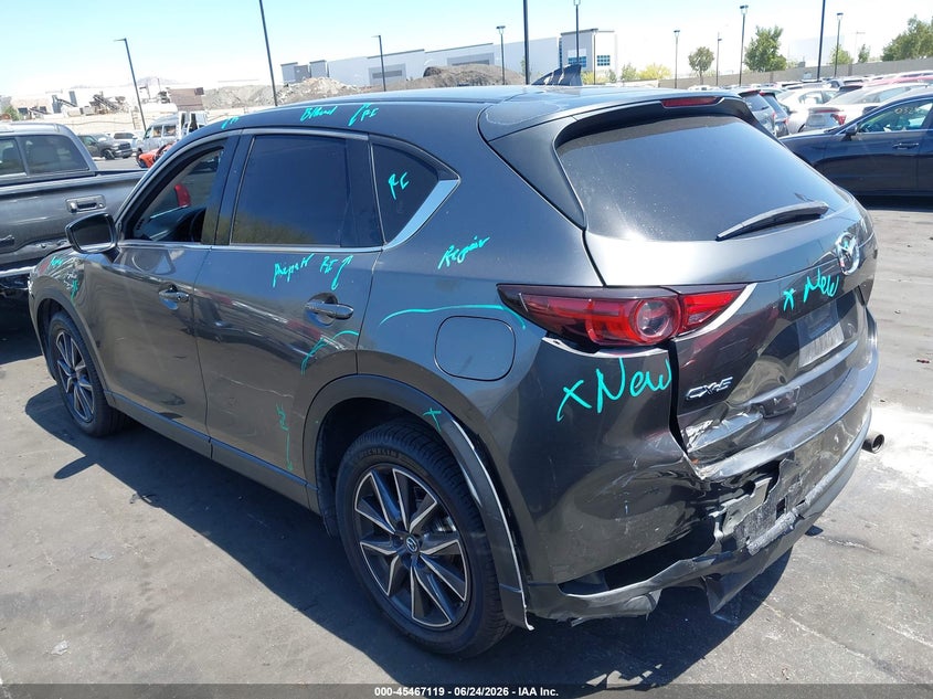 2018 Mazda Cx-5 VIN JM3KFADMXJ0369046 IAAI salvage auction — FRONT & REAR, Salvage Title, sold $4,300 on 2026-07-17 (photo 3)