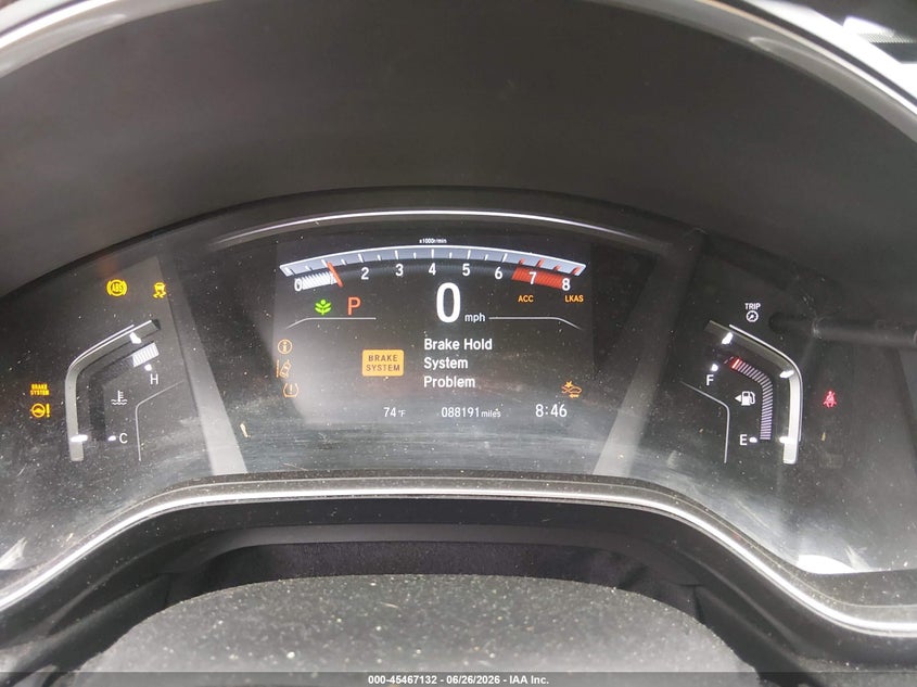 2019 Honda Cr-v VIN JHLRW2H99KX000094 IAAI salvage auction — FRONT END, Salvage (North Carolina), sold $7,300 on 2026-07-09 (photo 7)