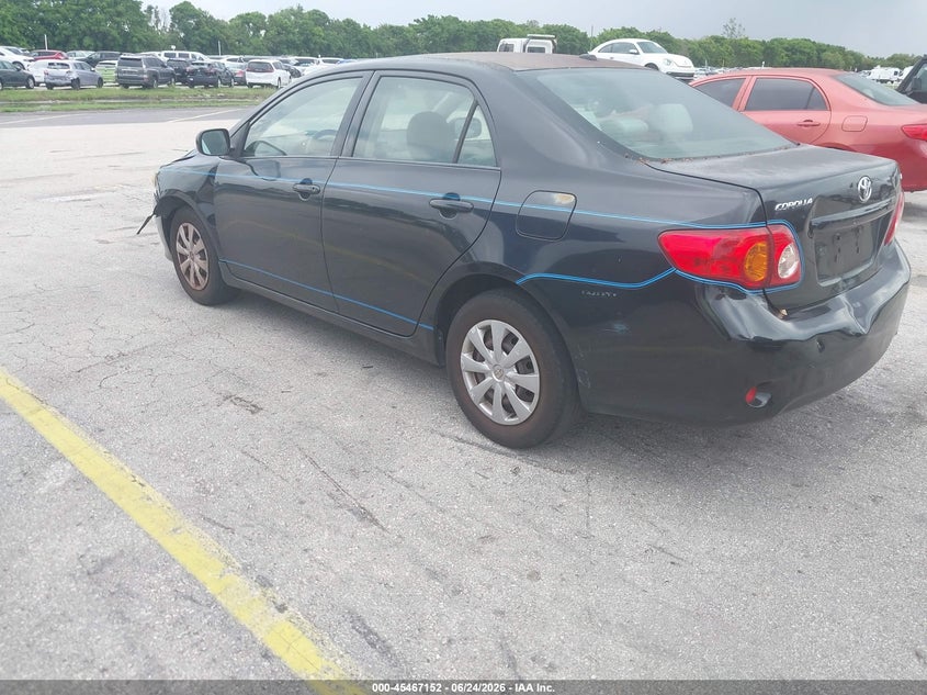2009 Toyota Corolla VIN JTDBL40E19J028786 IAAI salvage auction — FRONT & REAR, Rebuildable (Florida), sold $1,975 on 2026-07-16 (photo 3)