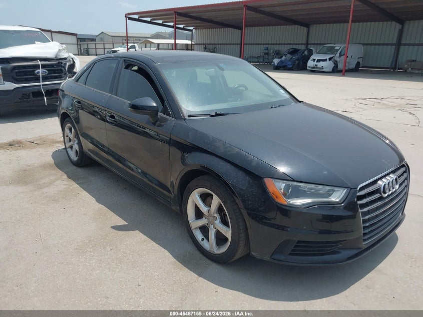 2015 Audi A3 VIN WAUBFGFFXF1006271 IAAI salvage auction — NORMAL WEAR, Original (Texas), sold $1,300 on 2026-07-21 (photo 1)