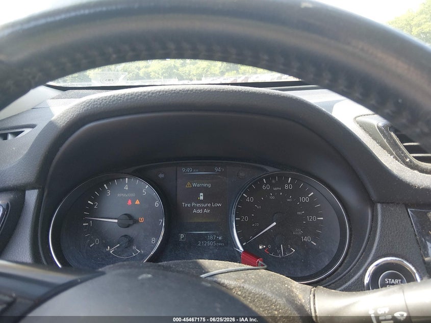 2017 Nissan Rogue VIN JN8AT2MVXHW023005 IAAI salvage auction — FRONT END, Salvage (Tennessee), sold $1,450 on 2026-07-09 (photo 7)