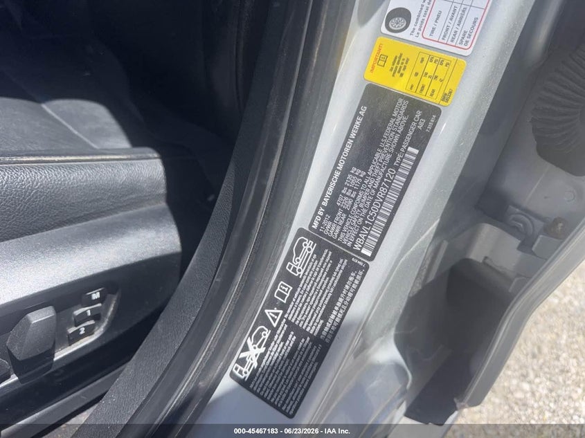 2013 BMW X1 VIN WBAVL1C50DVR87120 IAAI salvage auction — FRONT END, Original (Ohio), sold $300 on 2026-07-14 (photo 9)