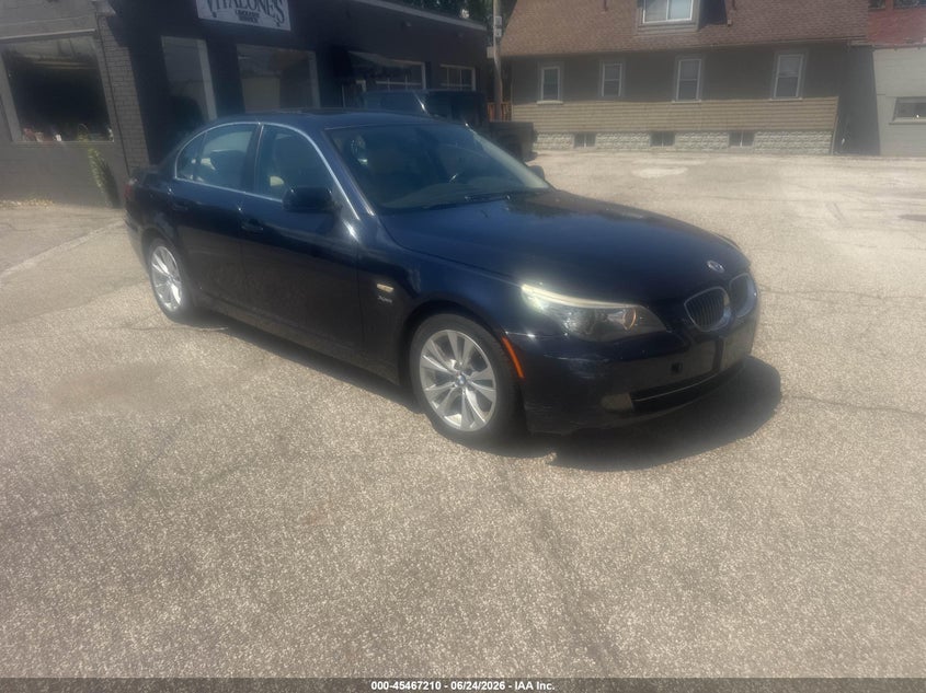2010 BMW 5 series VIN WBANV9C57AC137758 IAAI salvage auction — LEFT FRONT, Original (Ohio), sold $750 on 2026-07-14 (photo 1)