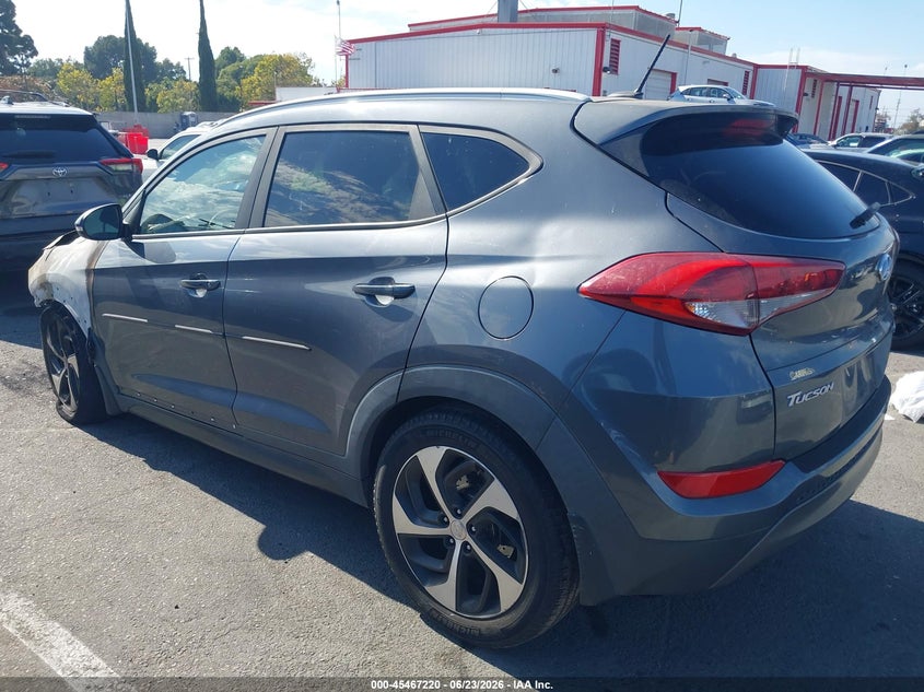 2016 Hyundai Tucson VIN KM8J3CA24GU080639 IAAI salvage auction — Burn Engine, Non-Repairable (California), sold $225 on 2026-07-16 (photo 3)