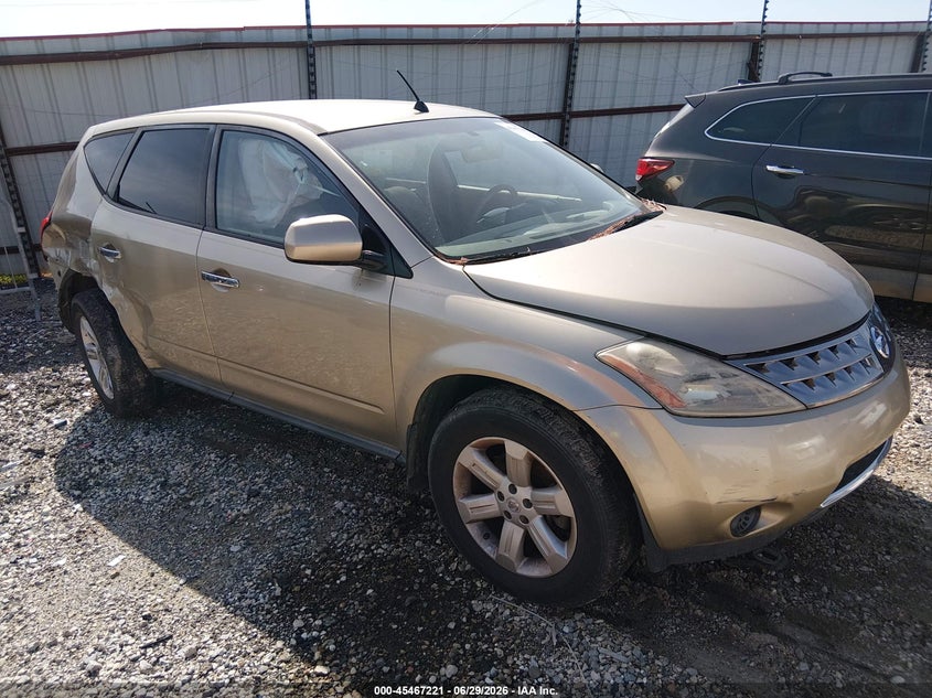 2007 Nissan Murano VIN JN8AZ08T17W510961 IAAI salvage auction — NORMAL WEAR, Clear (Arkansas), sold $175 on 2026-07-09 (photo 1)