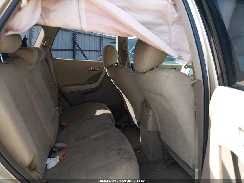 2007 Nissan Murano VIN JN8AZ08T17W510961 IAAI salvage auction — NORMAL WEAR, Clear (Arkansas), sold $175 on 2026-07-09 (photo 8)