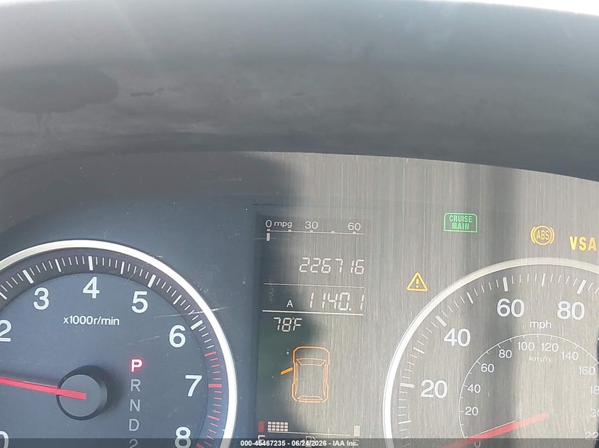 2007 Honda Cr-v VIN JHLRE48727C001261 IAAI salvage auction — SIDE, Salvage (Delaware), sold $1,350 on 2026-07-17 (photo 7)