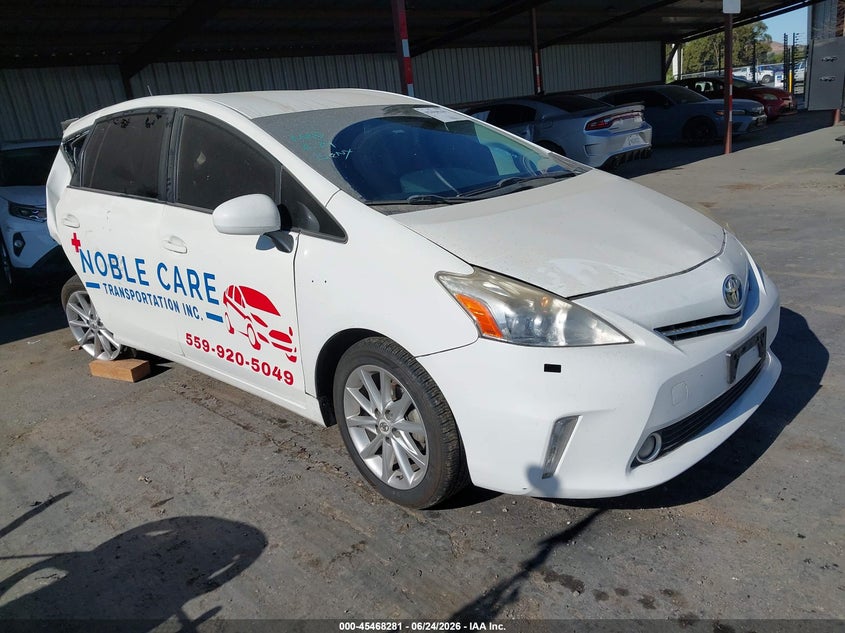2013 Toyota Prius v VIN JTDZN3EU1D3217356 IAAI salvage auction — RIGHT REAR, Salvage (California), sold $725 on 2026-07-23 (photo 1)