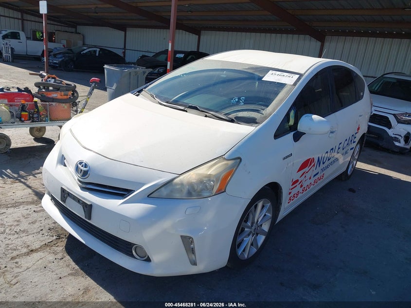 2013 Toyota Prius v VIN JTDZN3EU1D3217356 IAAI salvage auction — RIGHT REAR, Salvage (California), sold $725 on 2026-07-23 (photo 2)