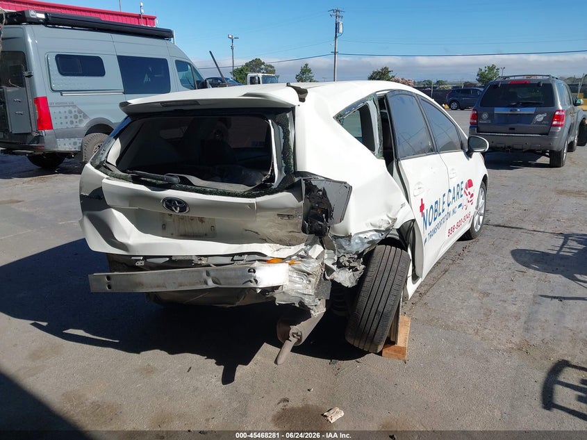 2013 Toyota Prius v VIN JTDZN3EU1D3217356 IAAI salvage auction — RIGHT REAR, Salvage (California), sold $725 on 2026-07-23 (photo 4)