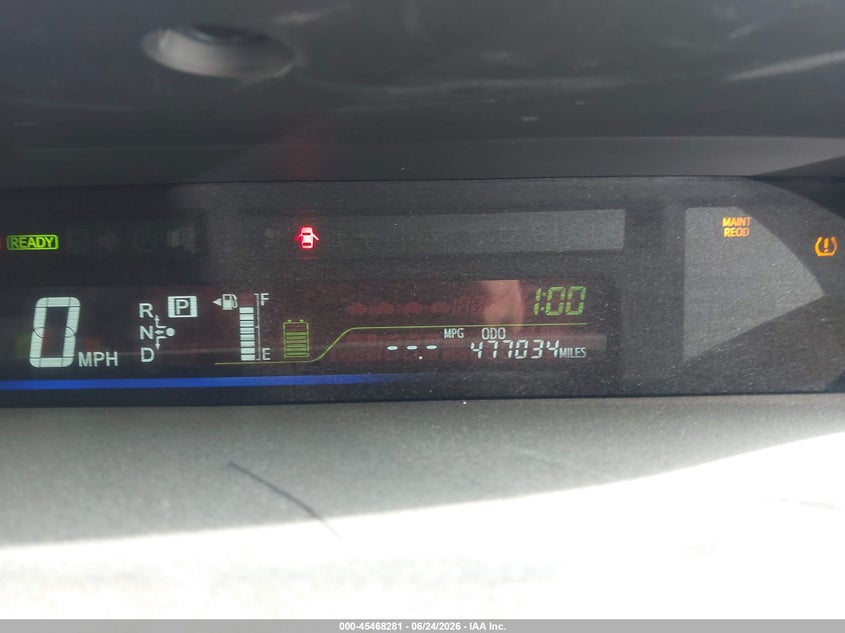 2013 Toyota Prius v VIN JTDZN3EU1D3217356 IAAI salvage auction — RIGHT REAR, Salvage (California), sold $725 on 2026-07-23 (photo 7)