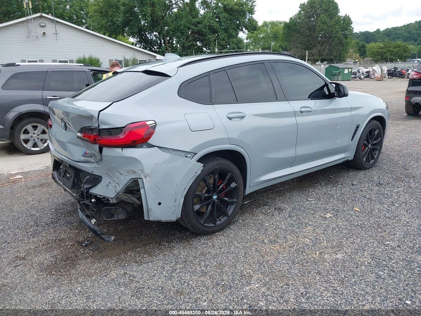 2022 BMW X4 VIN 5UX43DT03N9L75443 IAAI salvage auction — REAR END, Wait Title, sold $26,750 on 2026-08-01 (photo 4)